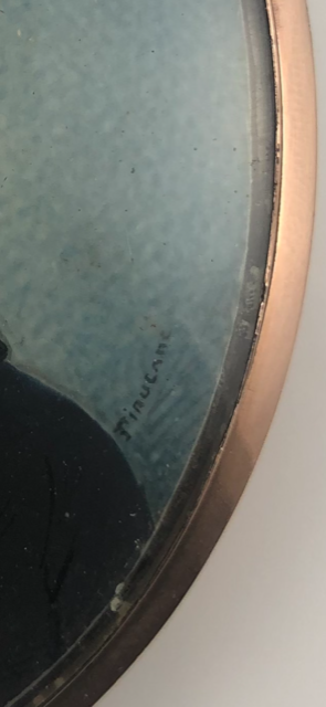 Finucane miniature from Victoria & Albert Antiques, Australia: Signature