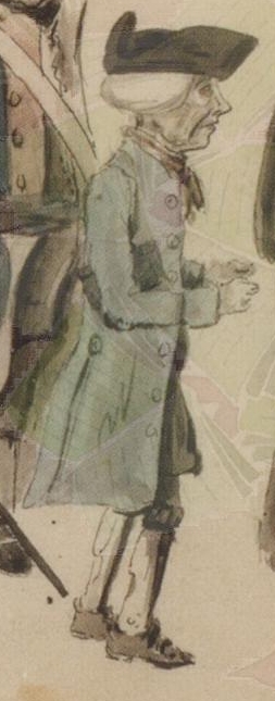 William Le Lievre from composite Finucane sketch in Candie Museum, Guernseu