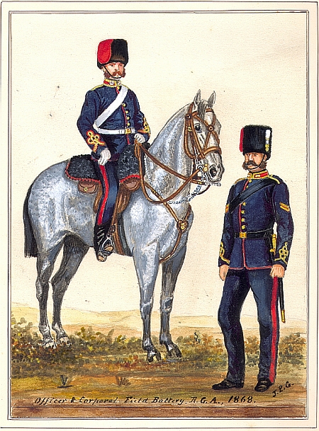 Officers of the Field Battery, 1868, GM