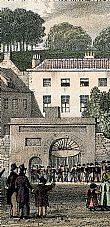 The "new" Hospital gateway, from a Moss print c.1829