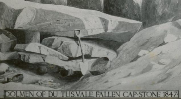 A detail from a drawing by Ann Lukis (c) the Priaulx Library