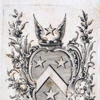 Book-plate of John Guille c 1790, Priaulx Library Collection