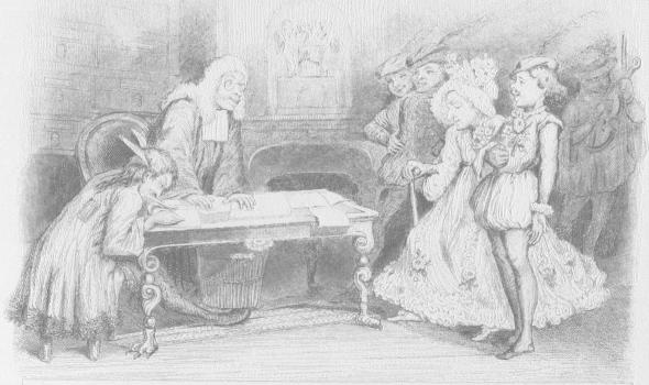 La Vieille from Chants et chansons populaires de la France 1854, Priaulx Library collection