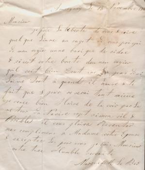 Letter from Marguerite Le Ber, Priaulx Library Le Hurel Collection