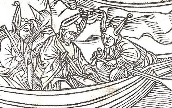 Detail of the Frontispiece of the Ship of Fools, Priaulx Library Collection