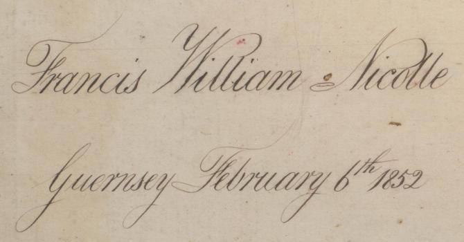 Journal Francis William Nicolle 1852, Priaulx Library Collection