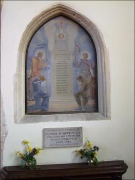 Memorial at St Andrew's Church, Tostock, by Simon Knott