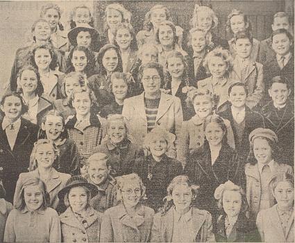 St Sampson's School choir 1947 from the Priaulx Library Collection