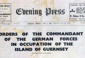 Guernsey Evening Press, July 1940, Priaulx Library, Guernsey