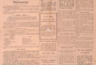 Page from Guernsey Press 19 June 1940 (c) Priaulx library 