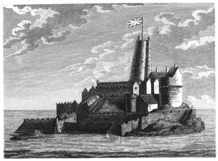 Richard Godfrey 1779 print of Castle Cornet before 1672