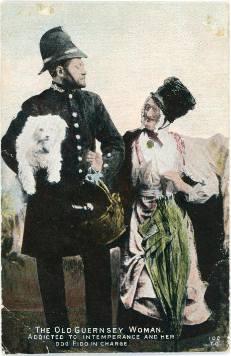 Henry Turner as policeman and the waxwork old woman