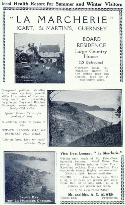 Advertisement for La Marcherie 1915 (c) Priaulx Library