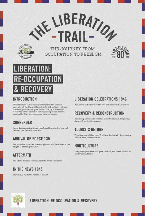 Liberation 80 Trail: themes about the recovery of Guernsey after WWII