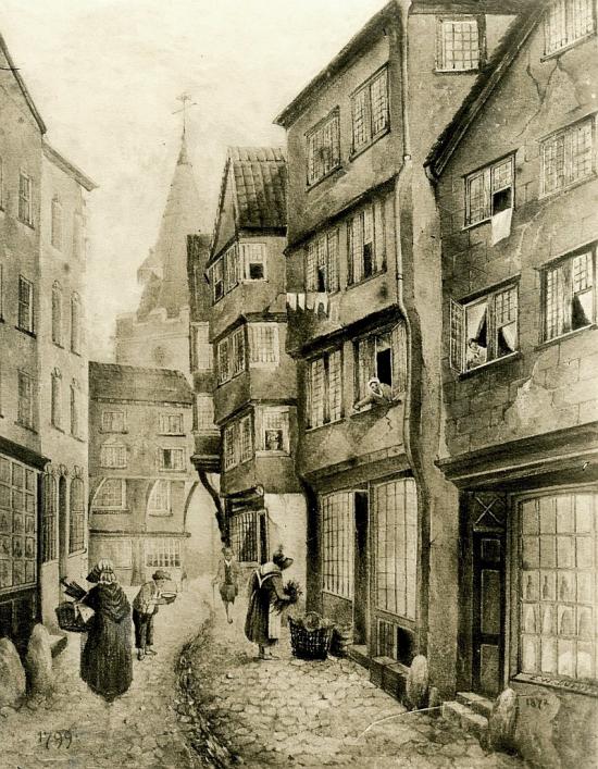 Old Fountain Street by E W DuPuy, Priaulx Library Collection