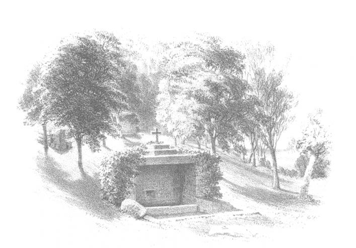 St George's Well from Metcalfe's Channel ISland Sketches, 1852, Priaulx LIbrary Collection