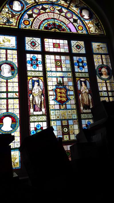 The Guernsey Arms circular-headed window (c) Priaulx LIbrary on behalf of Jane Mahy