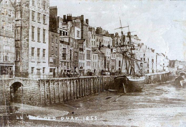 The Coal Quay, Guernsey, 1855