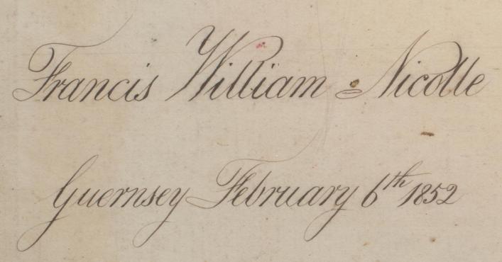 Journal Francis William Nicolle 1852, Priaulx Library Collection