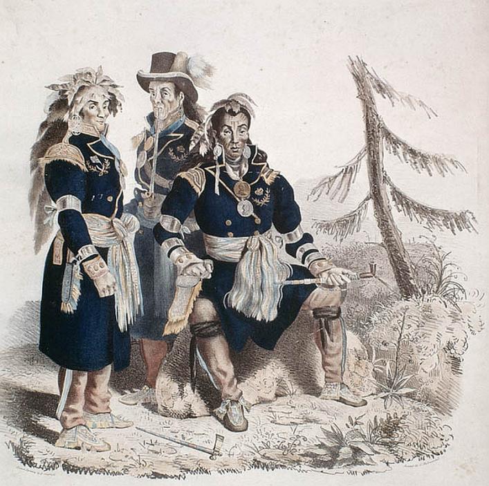 Huron chiefs 1825 Copyright Library & Archives Canada