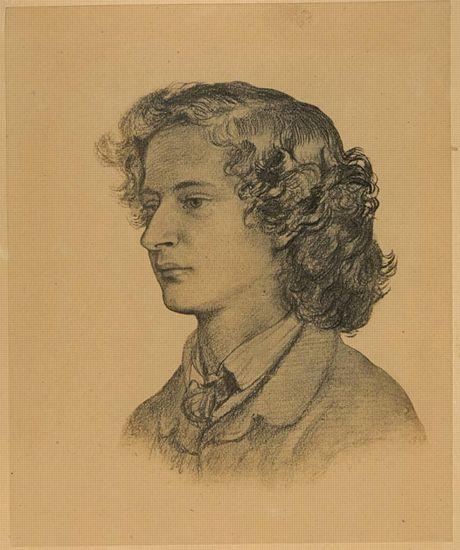 Swinburne by Rossetti 1860 print (c) Delaware Art Museum