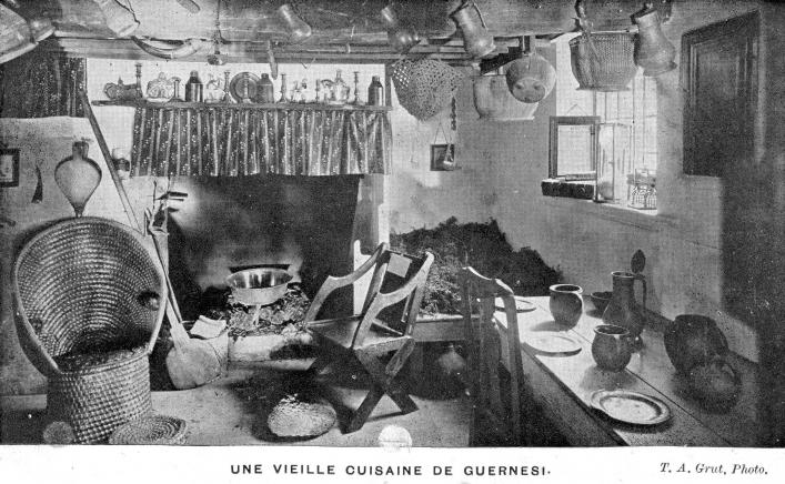 Old Guernsey Kitchen, Thomas Grut, Priaulx Library Collection