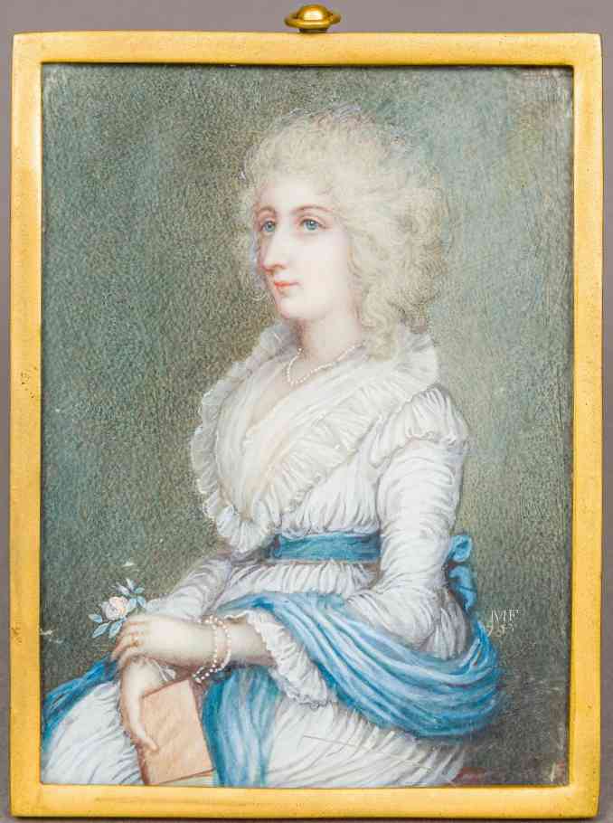 LAdy with a rose 1793, Matthias Finucane