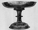A silver-plated tazza of 1565 with the arms and initials of Nicholas de Sausmarez (d. 1582)