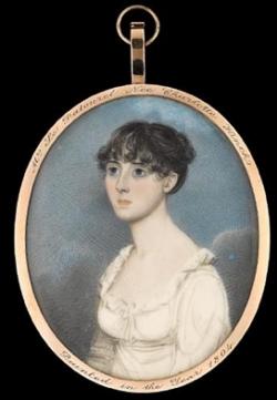 Charlotte Le Patourel nee Hinch, by Matthias Finucane, 1804