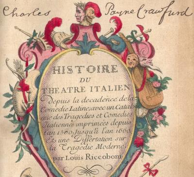 Frontispiece of Riccoboni's Histoire 1728